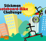 Stickman Skateboard-Bike Challenge