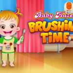 Baby Hazel Brushing Time